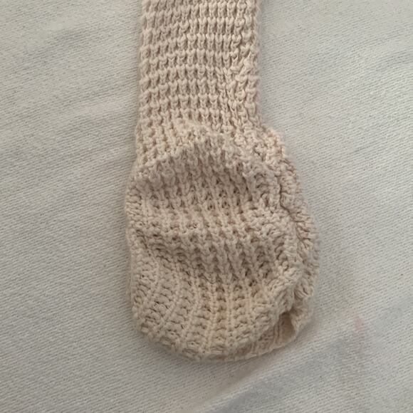 Free people womens xs oversized cold shoulder waffle knit top shirt long sleeve - Picture 9 of 9